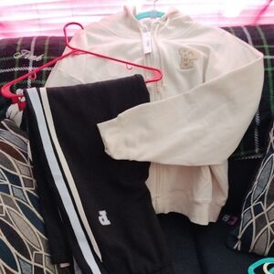 PINK Victoria's Secret Black and White Track Pants